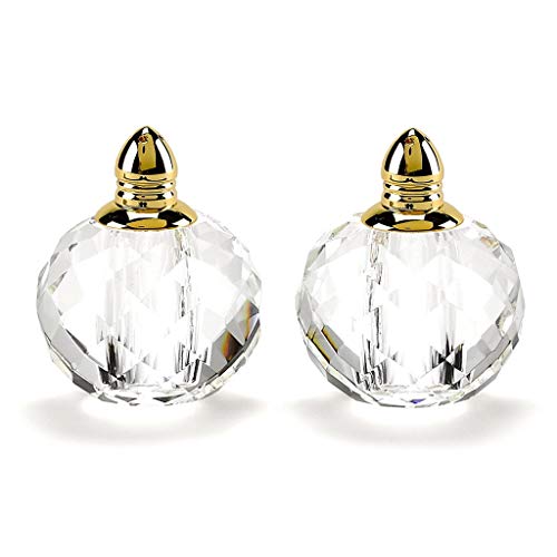 Badash Zendra Gold Crystal Dining Salt and Pepper Shakers Set, 2.5 Inch by Badash - Used condition - US$41.17