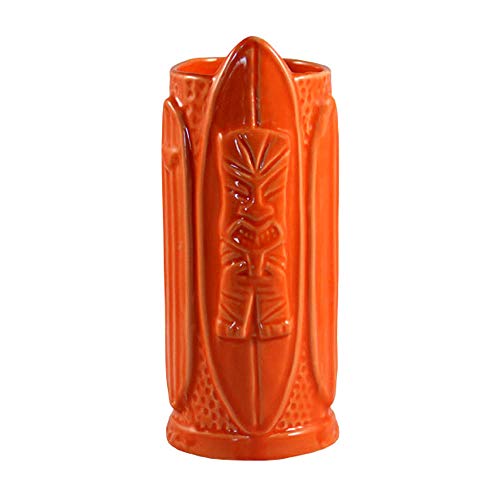 Mug Tiki estilo Surf color Naranja 16 oz miniatura 1