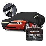 Car Cover Waterproof All Weather Compatible with 2008-2020 Dodge Challenger SXT,GT,RT,R/T SCAT PACK,R/T SCAT PACK,SRTHELLCAT REDEYE,Outdoor Full Exterior Cover Rain Sun UV Protection