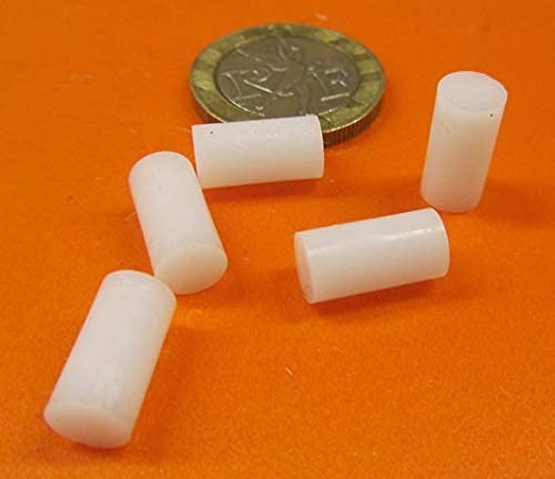 Delrin Acetal POM Dowel Pin 1/4" Diameter x 1/2" Length 150 Pcs