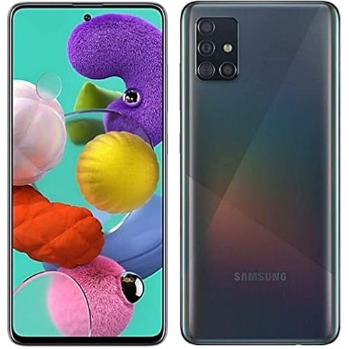 Samsung Galaxy A51, 128GB + 6GB RAM, Black - Unlocked (Renewed)