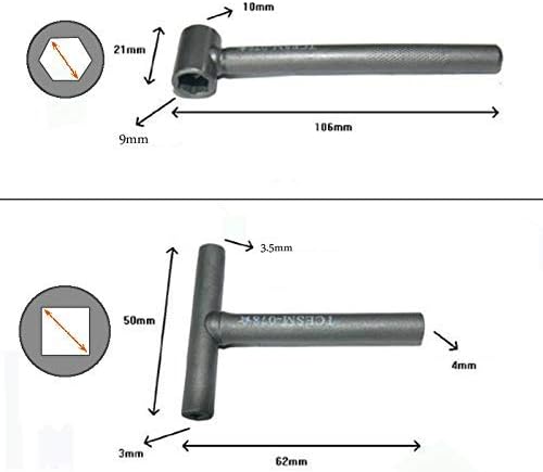 Motorcycle Engine Valve Screw Adjusting Spanner Tool + Feeler gauge