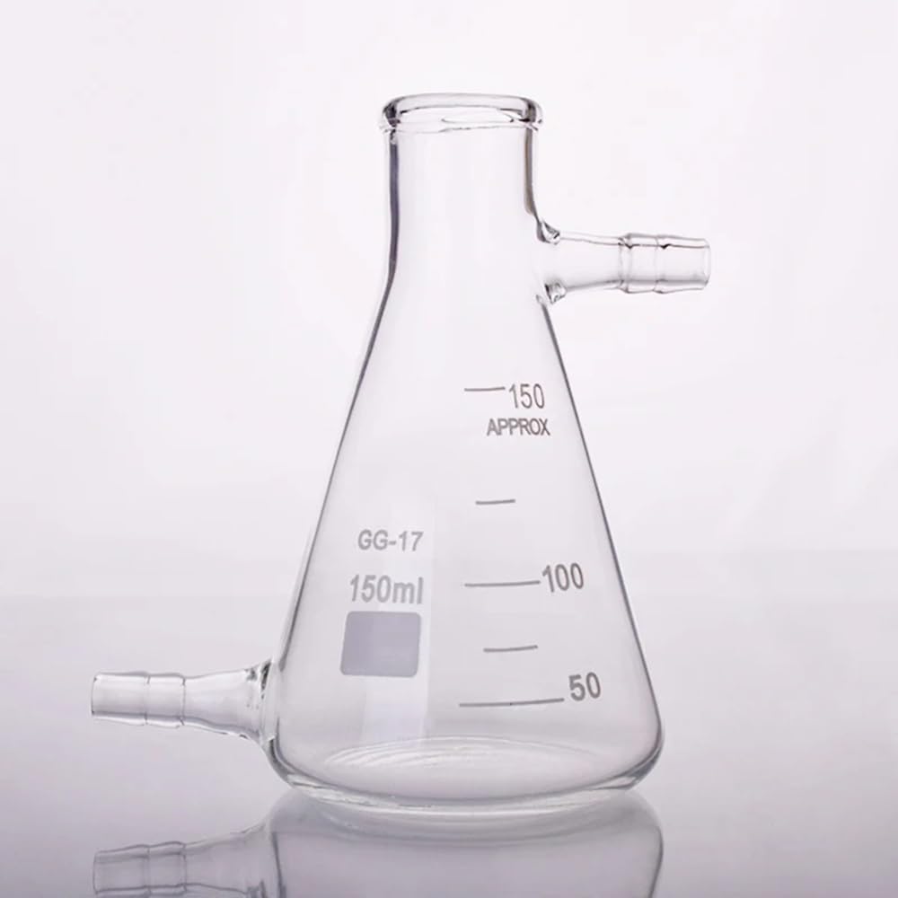 Equipos y suministros de laboratorio Matraz cónico de cuello estrecho graduado, con tubos en la parte superior e inferior, 50 mL a 10000 mL; matraz Erlenmeyer normal