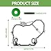 Timing Cover Gasket Set - Compatible with 2002-2016 2.0L 2.2L 2.4L Chevy Cobalt Captiva Sport HHR Impala,GMC Terrain,Pontiac G5 G6 Buick Regal, Verano, Replace# TCS46079, 24435052