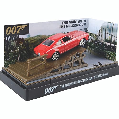 1974 AMC Hornet Rojo con Rayas Blancas 1:64 Motormax miniatura 4