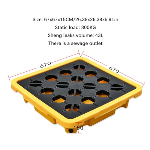 Bac de rétention en polyéthylène modulaire pour stockage de peinture