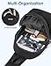 G4Free Crossbody Bag for Women Casual Sling Backpack Fashionable Shoulder Chest Fanny Packs Black