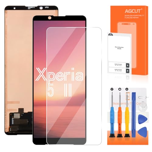 AGCUT Écran LCD pour Sony Xperia 5 II LCD Display pour Sony Xperia 5 II XQ-AS52 XQ-AS62 XQ-AS72 6,1 Pouces Ecran Replacement Digitalizer Touch Screen...