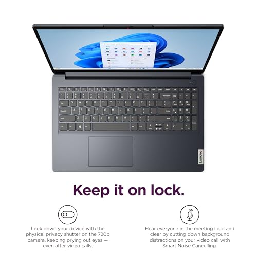 Image of Lenovo IdeaPad 1i Laptop, 15.6 inch FHD Touchscreen, Intel Core i5-1335U Processor, 16GB RAM 512GB SSD, Windows 11 Pro, MS Office Lifetime with Copilot AI, Wi-Fi 6, HDMI, 8-in-1 HUB & Mouse, Blue