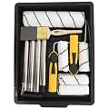 Coral 10505 Easy Coater Paint Roller Brush Kit with Extension Pole - 10 Piece Set for House & Wall Painting - Ideal Wall Paint Set for Home Interior - Painters Supplies for Room Painting Projects