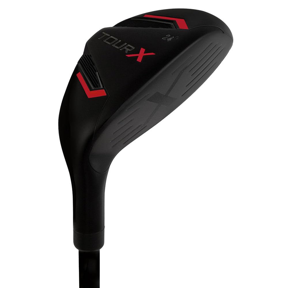 Merchants of Golf Tour X 5-Piece Junior Golf Complete Set with Stand Bag, Left Hand, 8-11 Age, Graphite, Regular