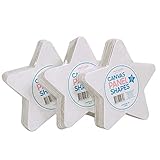Mont Marte Canvas Panels Star Shape 24 Pieces, Great choice for kids and professional artists