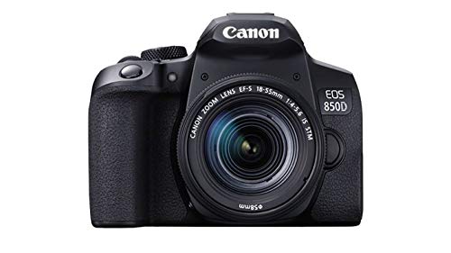 Cámara Canon EOS 850D DSLR con lente EF-S 18-55mm STM miniatura 2