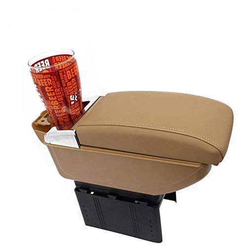 TOUCH OF MODERN  Car Armrest with Glass Holder & Ash Tray Beige