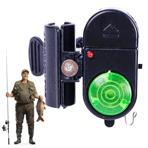 Alarmas De Picada para Cañas De | Indicador Impermeable con Sonido De Campana Sensible,Alerta Portátil para Principiantes y Expertos, Equipo para Nocturna, en Hielo o en Barca
