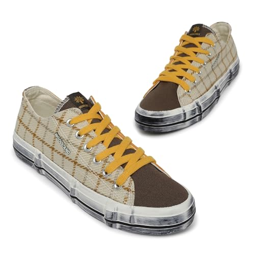 Image of Woodland Women Yellow /Olive Sneakers