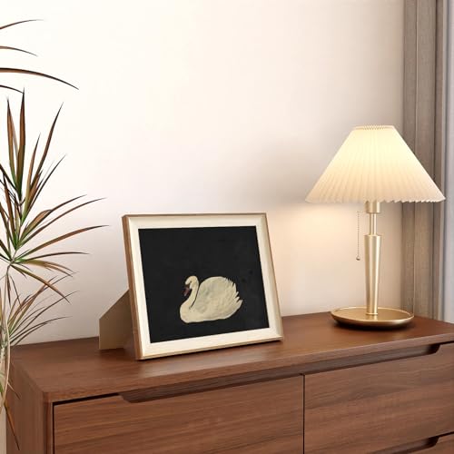 viyyiea framed wall art for living room swan art canvas prints vintage home decor animals painting picture bathroom wall decor gifts for friends or family - 12l x 10w
