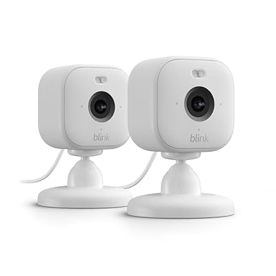 Blink Mini 2 (newest model) — Home Security & Pet Camera with HD video, color night view, motion detection, two-way audio, and built-in spotlight — 1 camera (White)