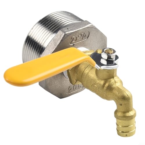 Robinet de vidange D50 inox pour équiper et vider un fût de 200L - 8