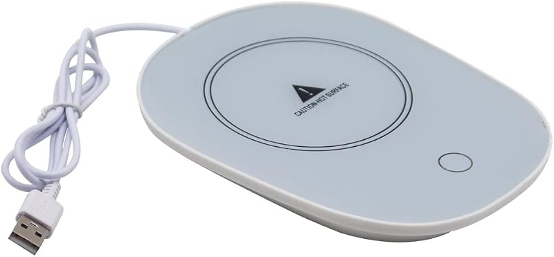 Coffee Mug USB Heating Cup Mat Warmer with Auto Shut Off for Heating Coffee, Beverage, Milk, Tea and Hot Chocolate