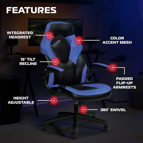 Image of RESPAWN 3085 Gaming Chair, Ergonomic Office Chair, Headrest, Flip-Up Arms
