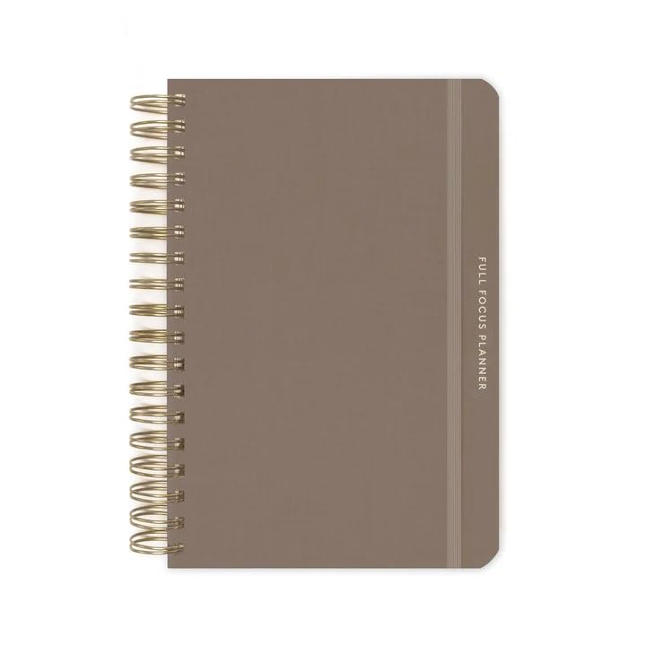 Full Focus Linen Coil Planner by Michael Hyatt - The #1 Daily Planner to Set Annual Goals, Increase Focus, Eliminate Overwhelm, and Achieve Your Biggest Goals - Hardcover (Latte)