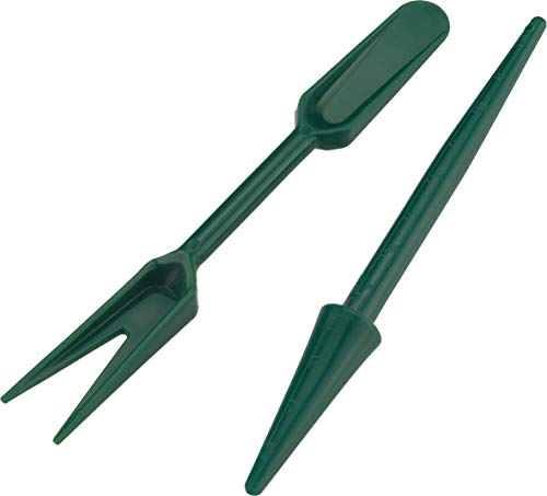Meister Pikier-Set 2-teilig - Bestehend aus Pikierstab & Pikiergabel - Zum Versetzen von Setzlingen - Aus hochwertigem Kunststoff / Pflanzhilfe / Gartenwerkzeug zur Aussaat / FLOR78850