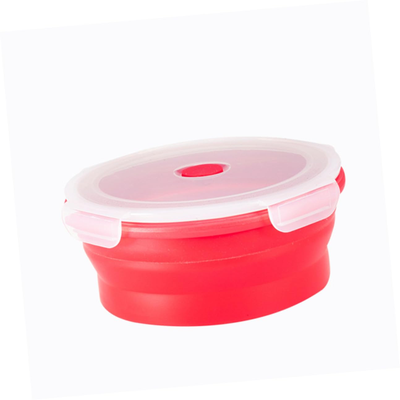 Contenitori Alimentari in Silicone 4 Pezzi, Lunch Box Pieghevoli Salvaspazio da 400ml a 1200ml, Resistenti al Microonde per Picnic e Campeggio Colore Casuale