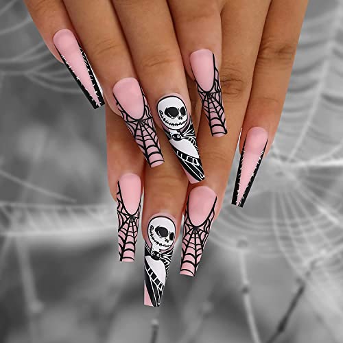 Halloween Nail Stamping Plate Nightmare Before Christmas Nails Stamping Kit The Day Of Dead Ghost Holiday Nail Stamping Plate Nail Stamper Kit For Women Girls Diy Salon #TOP4
