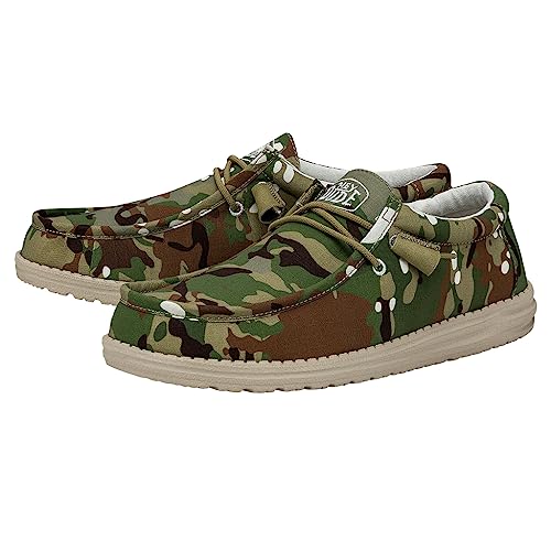 Image of HEYDUDE Men's Wally Camo | Men's Loafers | Men's Slip On Shoes | Comfortable & Light-Weight