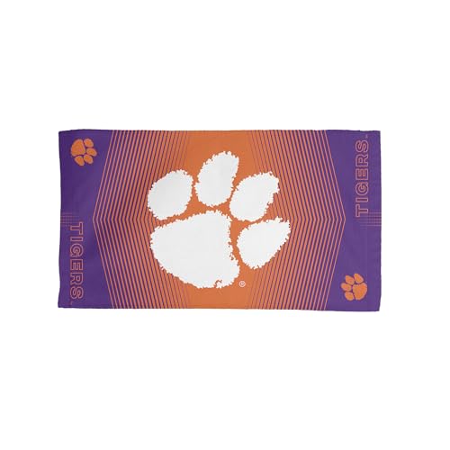 Clemson Tigers NCAA Hussle Micro Fiber Sports Towel 24 x 42 Inches