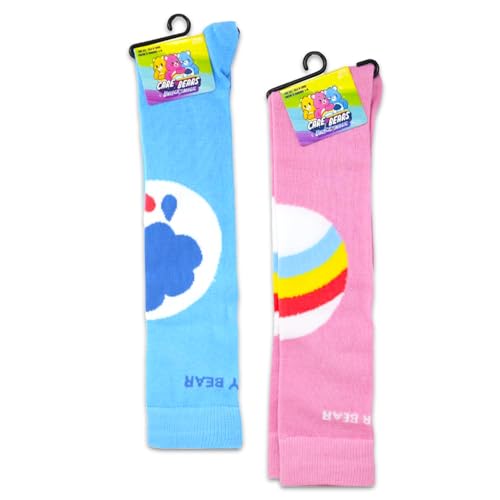 Care Bears Socks for Women Set - Bundle with 2 Pairs of Care Bears Socks Size 4-10 Plus Stickers for Teens | Care Bears Apparel for Women3