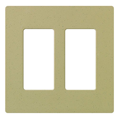 Image of Lutron Claro 2 Gang Decorator /Rocker Wallplate, Satin, Mocha Stone (1-Pack) | SC-2-MS