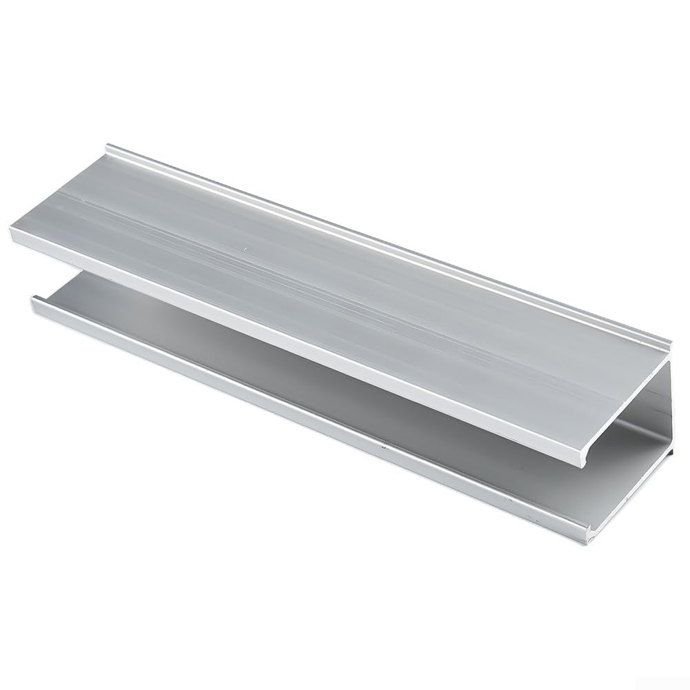 Set di guide di montaggio per pannelli solari con morsetto terminale e morsetto centrale per un'installazione sicura su tetti piani compatibile con vari pannelli solari fotovoltaici (set da 30 mm)