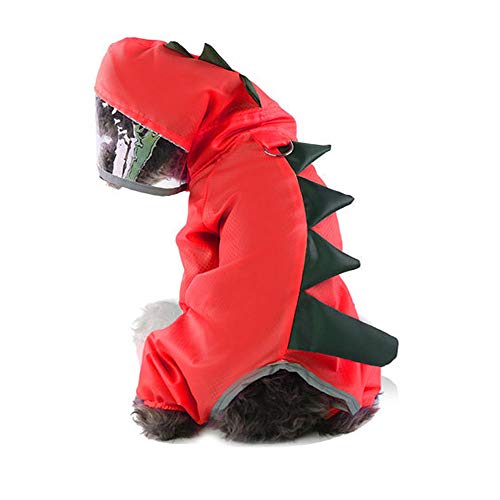 Abrigo para perros Abrlo, impermeable, abrigo para perros con capucha y reflectores, impermeable y resistente al viento, para perros pequeños y medianos