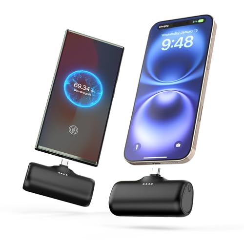 [2-Pack] A ADDTOP-Mini-Portable-Charger-5000mah - 20W PD Fast Cha...