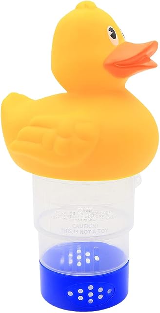 Geluode Floating Chlorine Dispenser,Swimming Pool Spa Hot Tubs Chemical Dispenser Adjustable Floating Tablet Chlorine Holds 3 Inch Chemical Tablets (Duck)