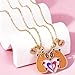 Mangpung Capybara BFF Necklace for 2 Fashion Jewelry Best Friend Necklaces with Storage Box Cute Capybara Design Gifts for Christmas Birthday