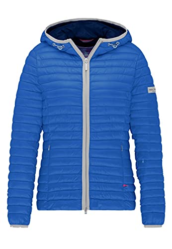 -Damen - Steppjacke - Fake Daune - Kapuze - 5734 (blau, numeric_34)