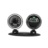 BinaryABC Car Compass Dashboard Decorative Ornaments,Automotive Compass Ball,2 in 1 Mini Compass,Universal Compass for Car Boat Truck