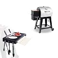 GRISUN Side Table Shelf for Pit Boss Lexington 540 Grills and Grill Blanket, Grill Accessories for Pit Boss Lexington - 71505 PB500LX1 Wood Pellet Grill