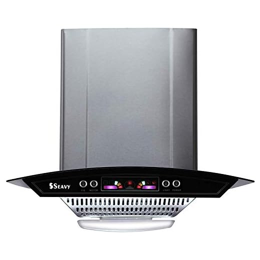 Seavy Altis SS 60 Fixed Filter with PVC Oil Cup Chimney (60cm 1100 m3/h Steel Grey)