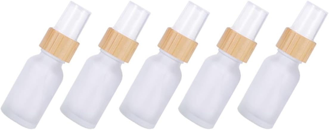 BETOOKY Small 15ml Spray Bottles 5pcs Refillable Travel Perfume Containers Essential Oil Mist Atomizers for Fragrance Sampling and Personal Care