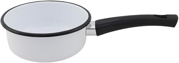 Papeiro 12 Esmaltado Branco - 600 ml - Ewel (Com Cabo em Baquelite), Linha Mãe Ágata