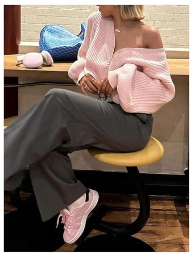 SOLY HUX Women's Button Down Cardigan Sweater Drop Shoulder Long Sleeve Casual Outerwear4