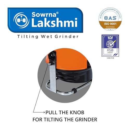 Image of Sowrna Lakshmi Plastic Wet Grinder, Orange