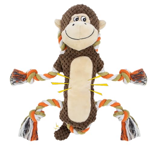 CneeeeeB Squeaky Monkey Dog Toys for Large Dogs,Dog Monkey Toy,Dog chew Toys, Interactive Toys,...