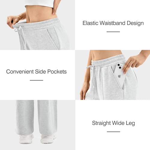 SINOPHANT Women's Wide-Leg Sweatpants w/ Pockets - 7.79 - 8.99 w/ Code + 40% Off Code KBSTA074 - image 3