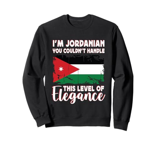 Jordan Flag Proud Elegant Jordanian Boyfriend Girlfriend Sudadera