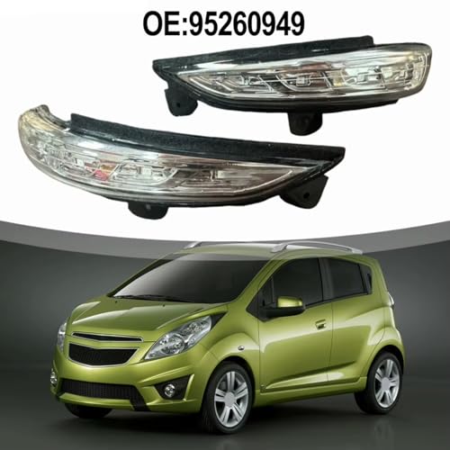 Compatible con Chevrolet para Spark 2011-2017 espejo retrovisor luz piloto 2